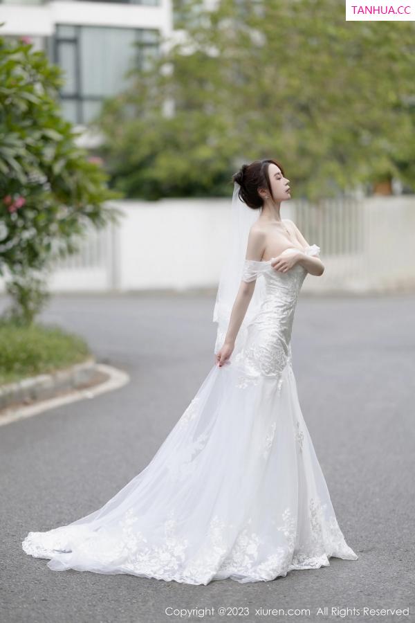 梦心玥  [XiuRen]高清写真图 2023.08.30 No.7310 梦心玥 婚纱美腿第4张图片